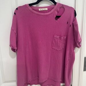 We The Free Oversized Distressed Tee